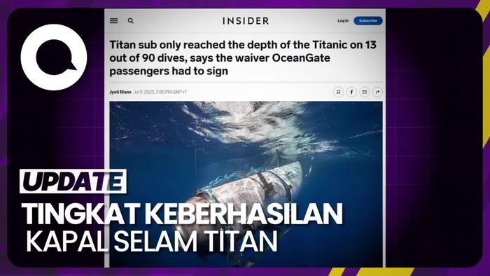 Dari 90 Penyelaman, Kapal Selam Titan Berhasil 13 Kali