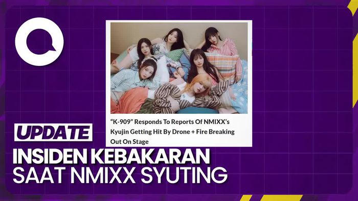 Kyujin NMIXX Tertabrak Drone Saat Syuting K-909