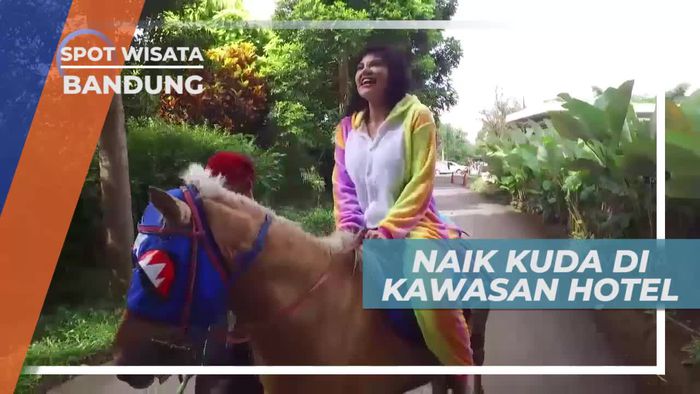 Berkuda Menyusuri Kawasan Penginapan yang Asri, Bandung
