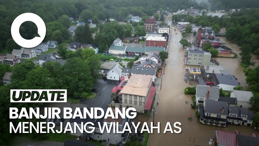 Parahnya Banjir di New York & Pennsylvania AS, Mobil-mobil Hanyut