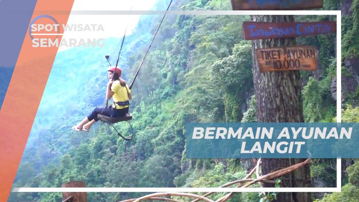 Sensasi Mendebarkan, Mencoba Wahana Ayunan Langit Tantangan Cinta, Semarang