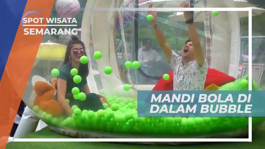 Pengalaman Seru Mandi Bola Dalam Bubble, Semarang