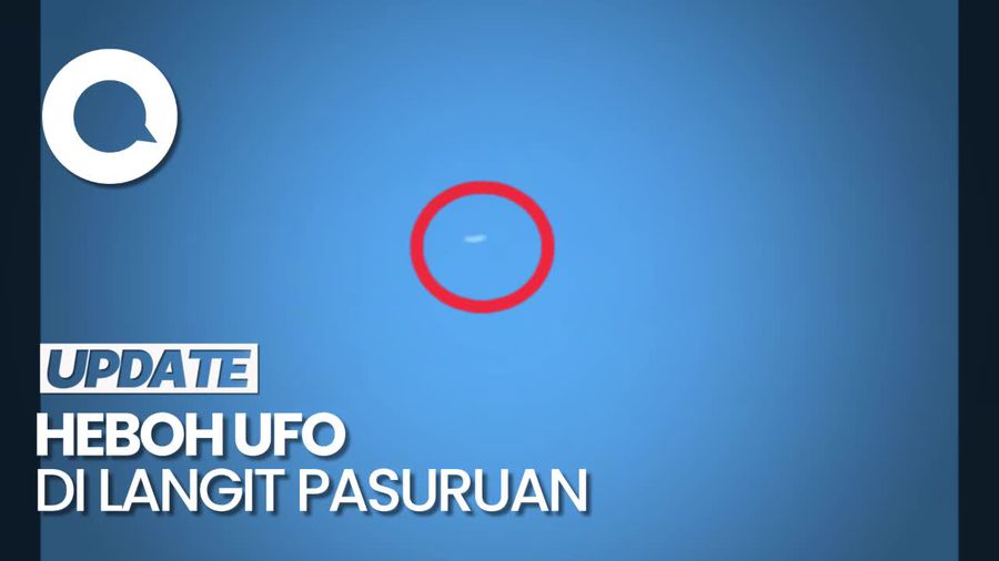 Penampakan UFO di Langit Pasuruan yang Bikin Heboh