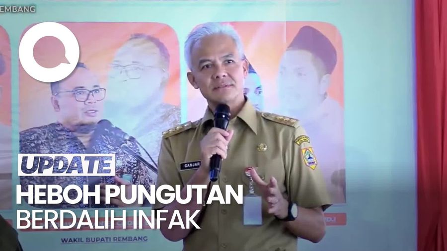 Ganjar Geram saat Tahu Ada Pungutan Infak SMK Negeri di Rembang