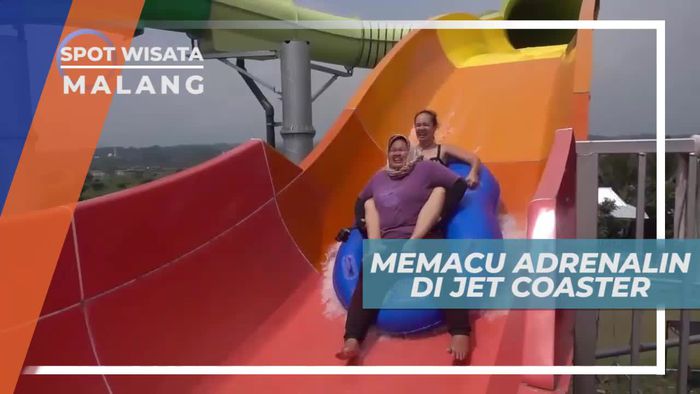 Memacu Adrenalin Bermain Wahana Jet Coaster Slide di Kota Malang