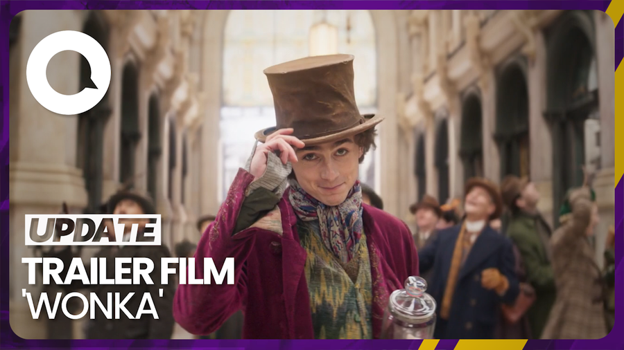 Cuplikan Aksi Timothee Chalamet Jadi Willy Wonka