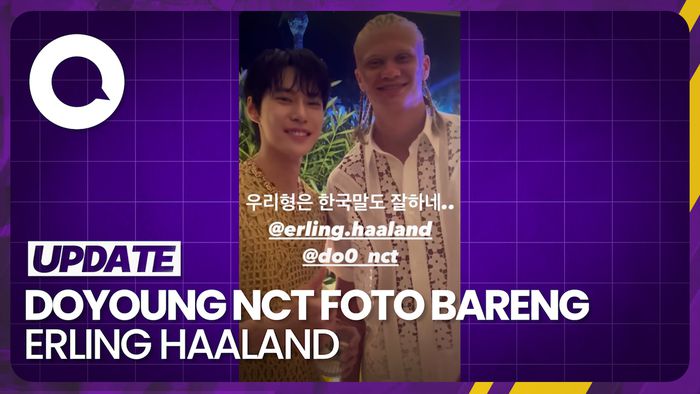 Ungkapan Bahagia DOYOUNG NCT Bertemu Erling Haaland Man CIty