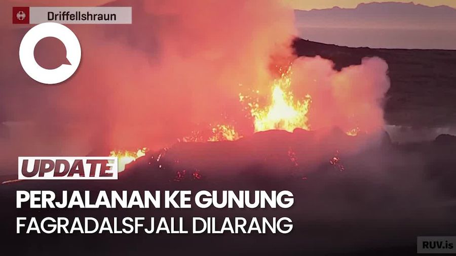 Tiga Hari Berturut-turut Gunung Fagradalsfjall Islandia Meletus