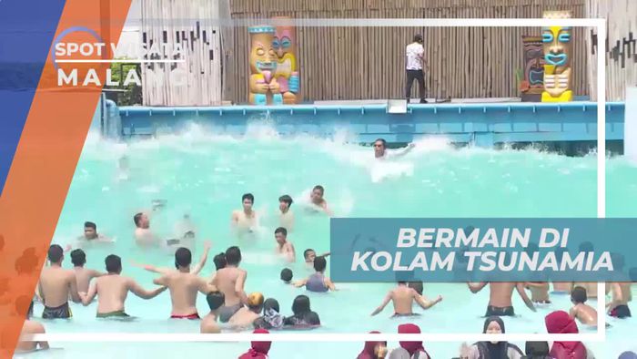 Mencoba Derasnya Ombak di Kolam Tsunami Kota Malang
