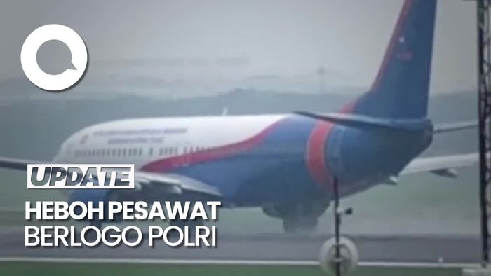 Heboh Pesawat Berlogo Polri di Medsos, Polisi Beri Penjelasan Besok