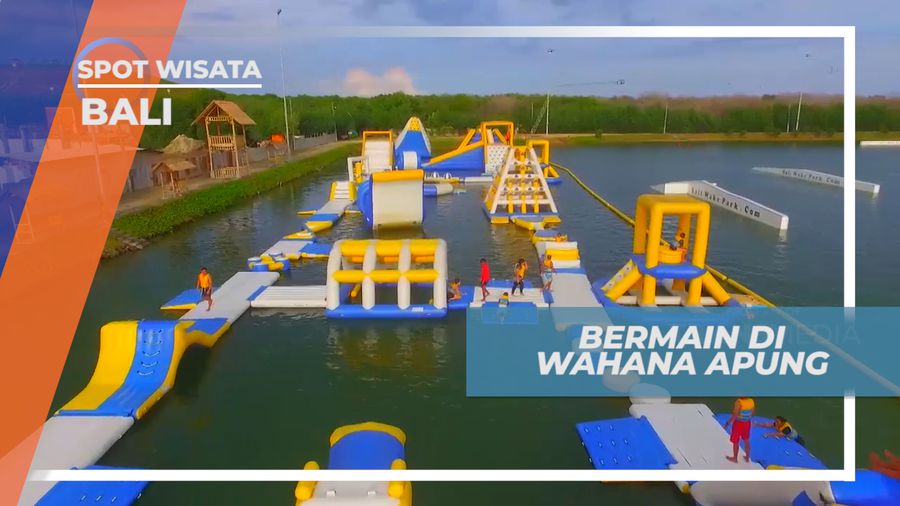 Seru-seruan Bermain di Wahana Apung Adu Ketangkasan Terbesar di Asia, Bali