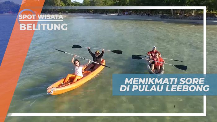 Menikmati Suasan Sore di Pantai Pulau Leebong Belitung