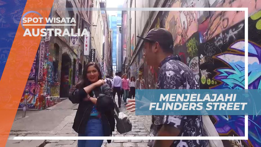 Menjelajahi Flinders Street Australia, Melihat Street Art di Hosier Lane