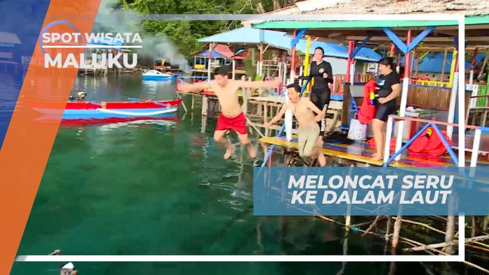 Pacu Adrenalin, Seru-seruan Melompat ke Laut dengan Berbgai Gaya, Maluku
