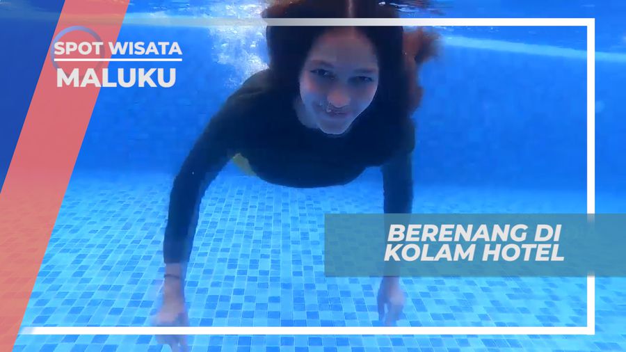 Serunya Berenang Sambil Menikmati View Kota Ambon yang Indah, Maluku