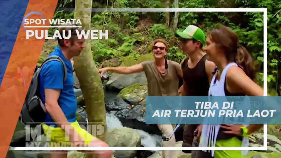Air Terjun Pria Laot Dengan Mata Air Berasal Dari Gunung Tarung Keris, Pulau Weh