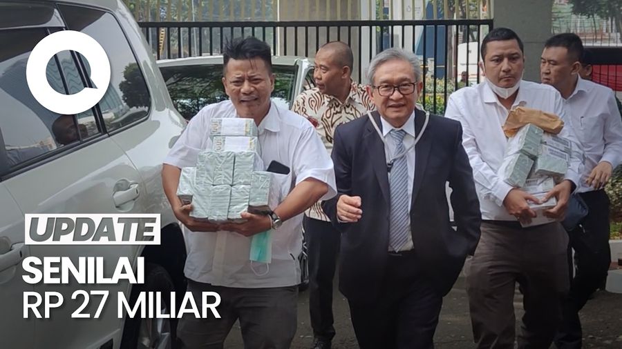 Penampakan Tumpukan Uang Korupsi BTS yang Dikembalikan Maqdir ke Kejagung