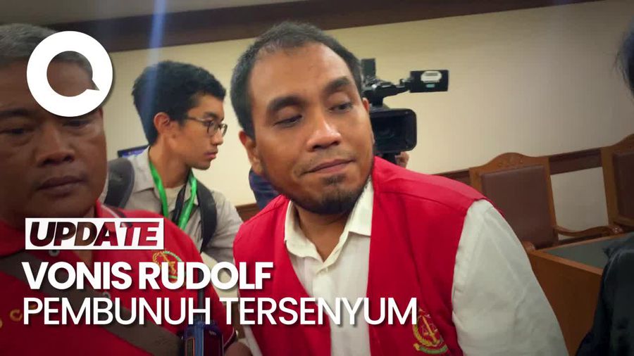 Ekspresi Rudolf Si Pembunuh Icha Usai Divonis 20 Tahun Bui
