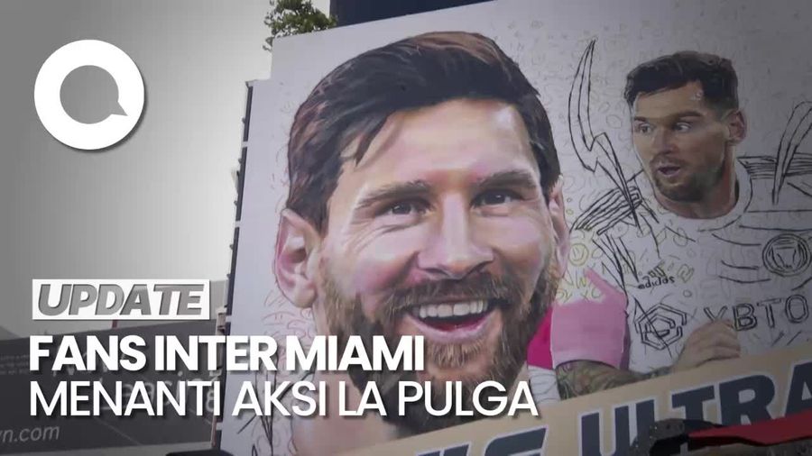 Antusiasme Fans Inter Miami Sambut Kedatangan Messi di AS