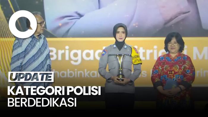 Brigadir Fitriani Raih Polisi Berdedikasi di Hoegeng Awards 2023