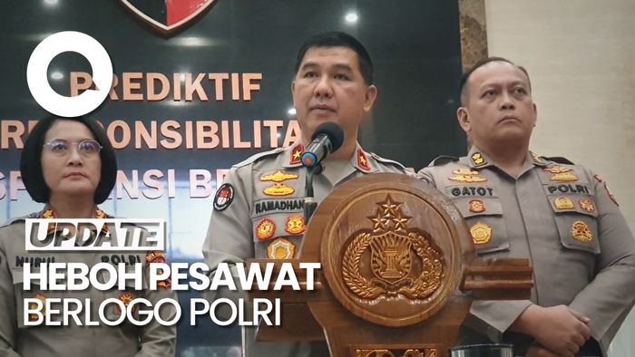 Penjelasan Polisi soal Heboh Pesawat Berlogo Polri
