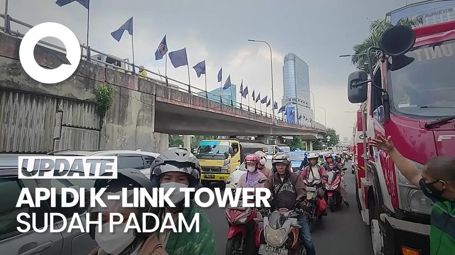 Lalin di Depan K-Link Tower Kembali Lancar
