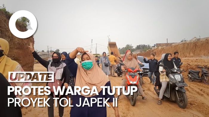 Sebut Lahannya Belum Dibayar, Warga Tutup Proyek Tol Japek II