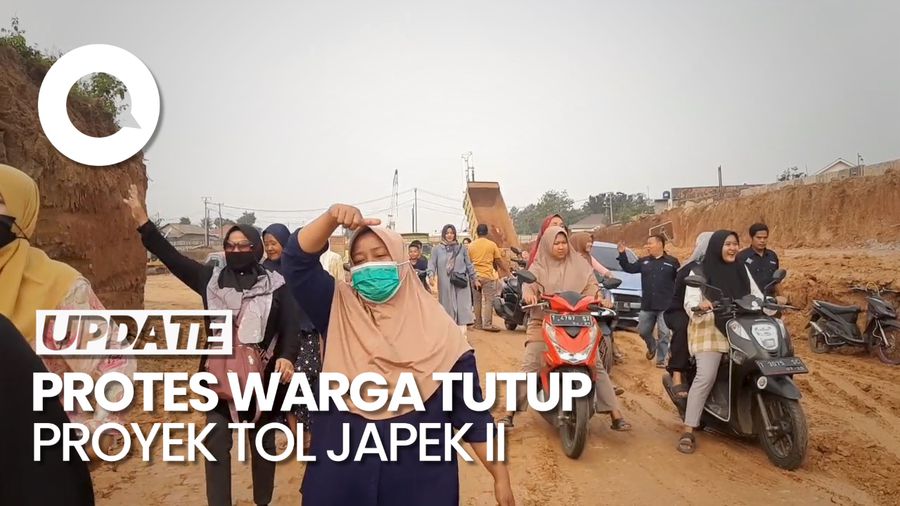 Sebut Lahannya Belum Dibayar, Warga Tutup Proyek Tol Japek II
