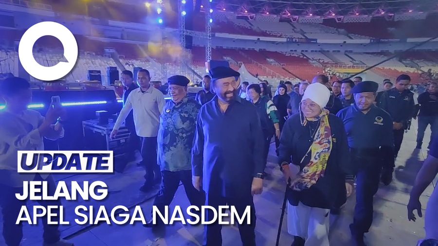 Surya Paloh Tiba di GBK, Cek Kesiapan Apel Siaga NasDem