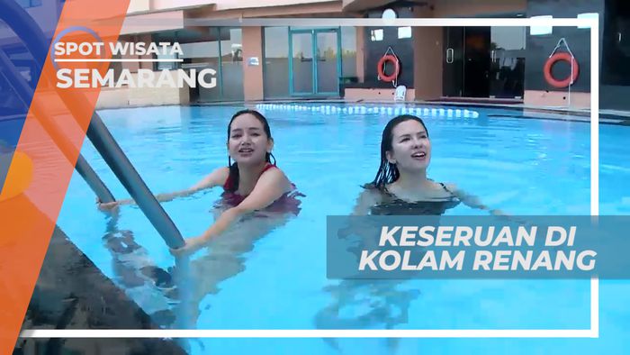 Seru-seruan Habiskan Waktu Bermain Air di Kolam Renang Hotel, Semarang