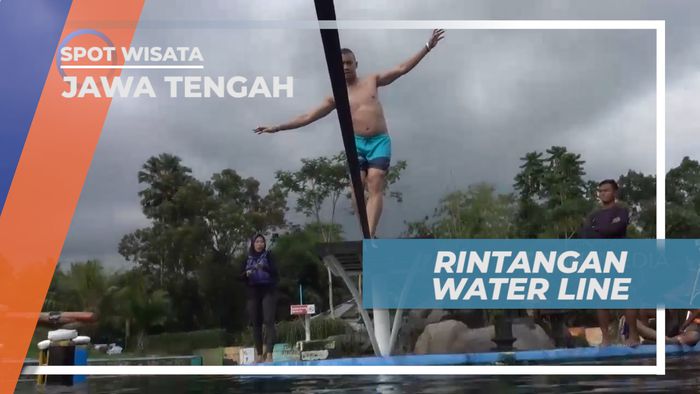 Uji Keseimbangan dan Konsentrasi Bermain Rintangan Water Line, Purbalingga