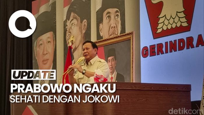 Kalah 2 Kali dari Jokowi, Prabowo: Hatinya sama dengan Saya