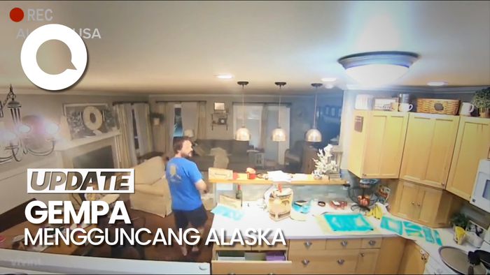 Detik-detik Gempa M 7,4 Guncang Alaska, Picu Peringatan Dini Tsunami