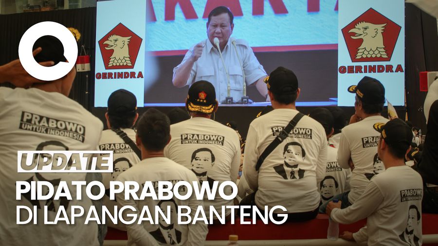 Momen Prabowo Diminta Persingkat Pidatonya Karena Sudah Siang