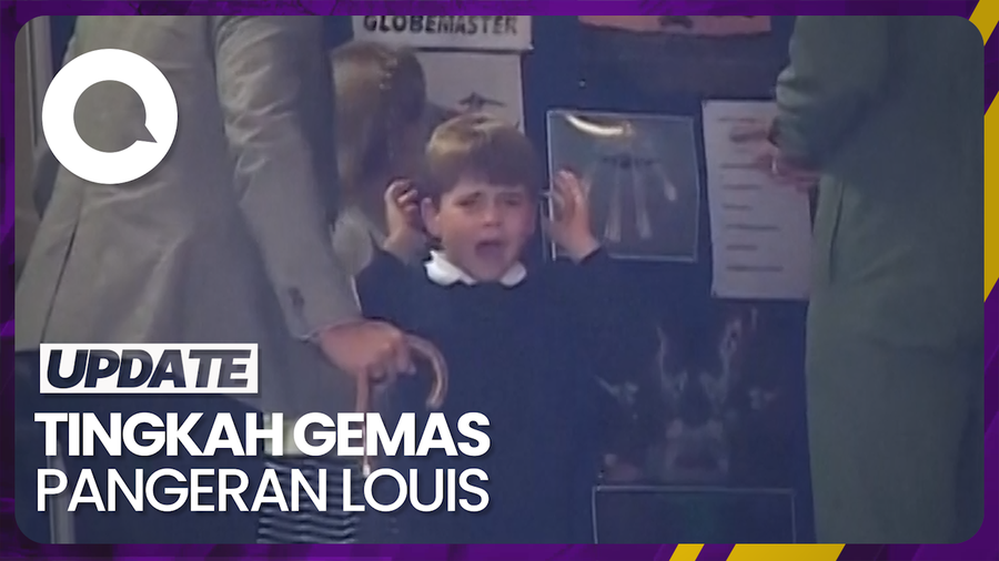 Reaksi Gemas Pangeran Louis Saat Dengar Suara Pesawat di RAF Fairford