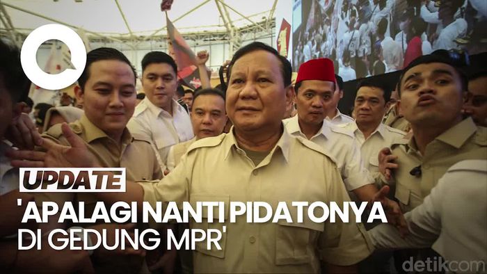 Kelakar Prabowo Berharap Bisa Pidato di Gedung MPR
