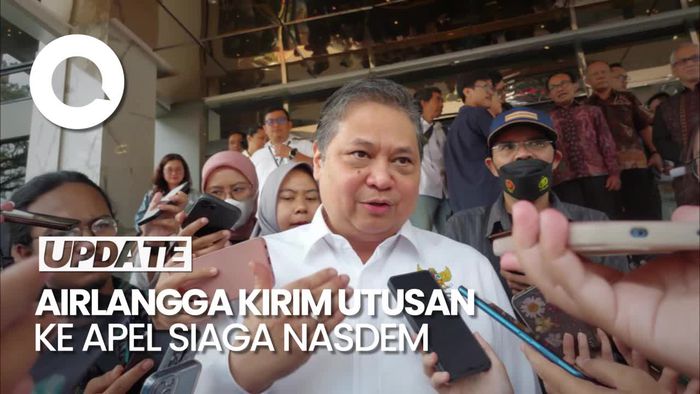 Kata Airlangga soal Kirim Utusan ke Apel Siaga NasDem