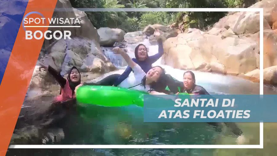 Bersantai Dengan Floaties di Leuwi Ciung Bogor