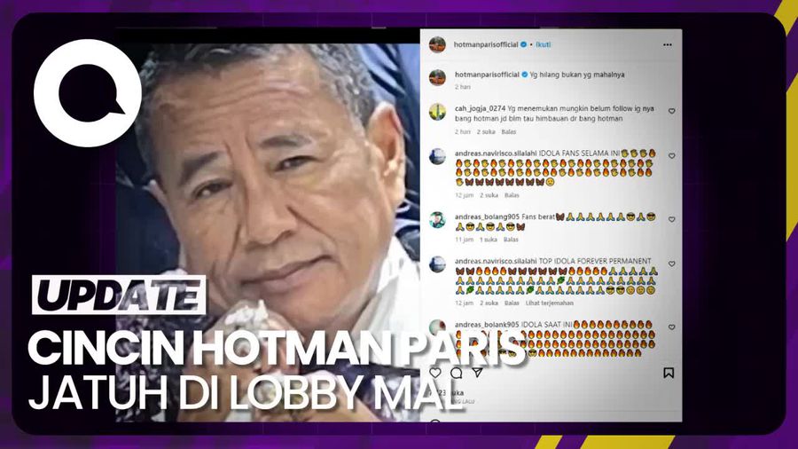 Curhat Hotman Paris Kehilangan Cincin Kesayangannya