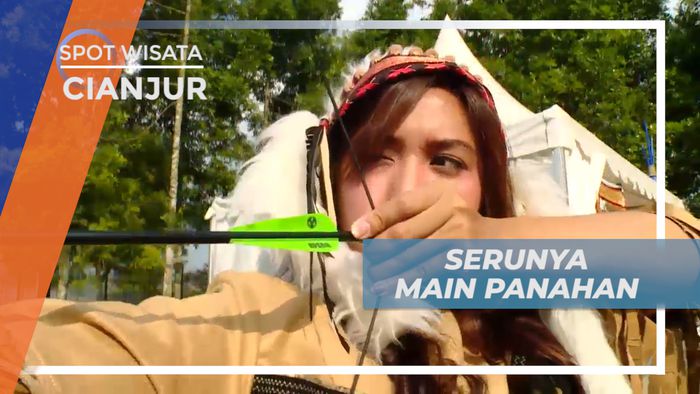 Membidik Sasaran, Belajar Bermain Panahan di Taman Wisata, Cianjur