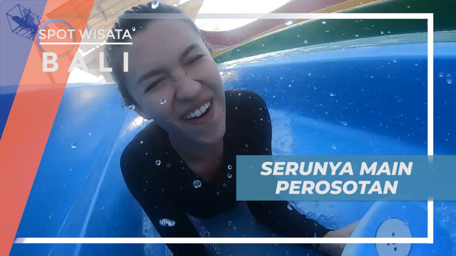 Pacu Adrenalin, Meluncur Seru Bermain Perosotan di Taman Wisata Air, Bali
