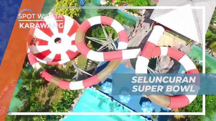 Menaiki Wahana Super Bowl Sambil Bernyanyi, Tantangan Seru di Waterpark Karawang