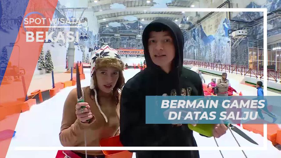 Seru-seruan Bermain Games di Atas Salju, Trans Snow World Bekasi