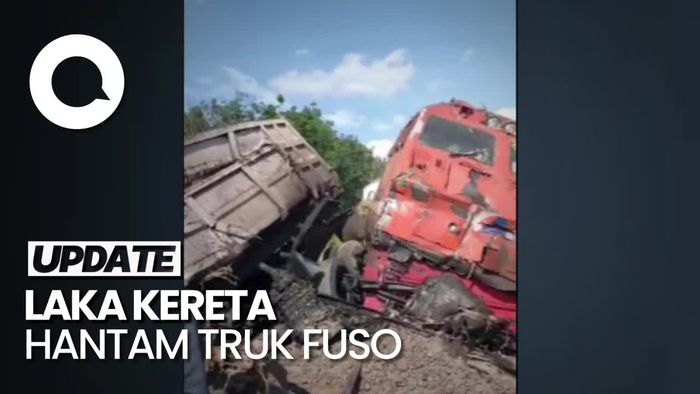 Kereta Api Hantam Fuso di Lampung, Tak Ada Korban Jiwa