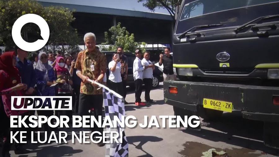 Ganjar Lepas Ekspor Benang Jateng ke India-Brasil, Nilainya Rp 15 M