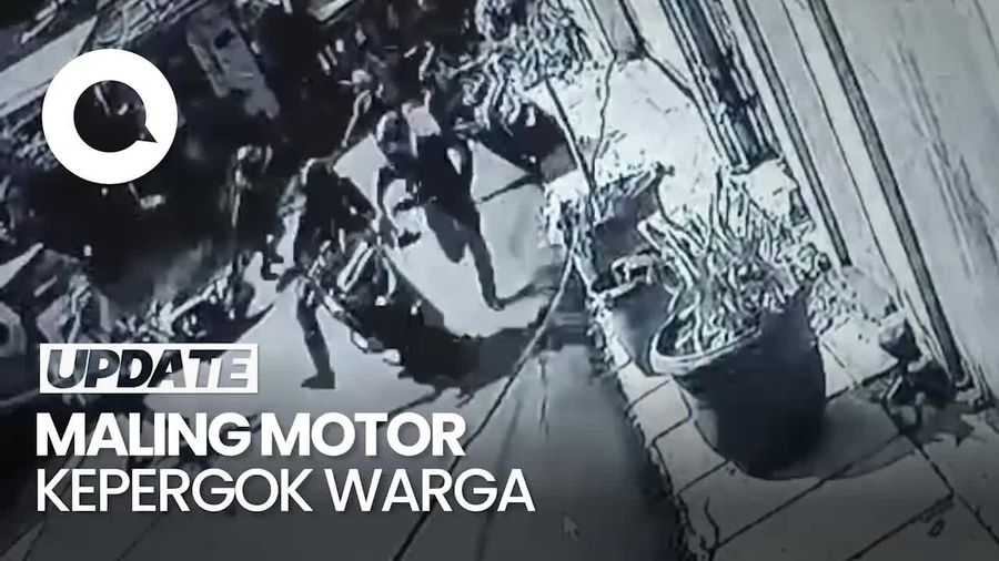 Detik-detik Maling Motor Berpistol di Kebayoran Baru Digagalkan Warga