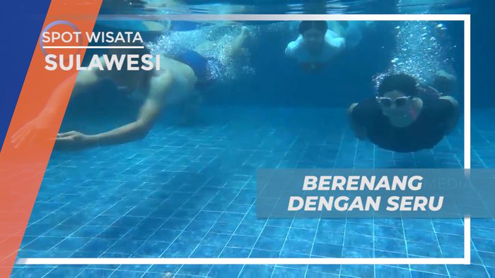 Seru-seruan Bermain Air di Kolam Renang Hotel Mewah, Makassar