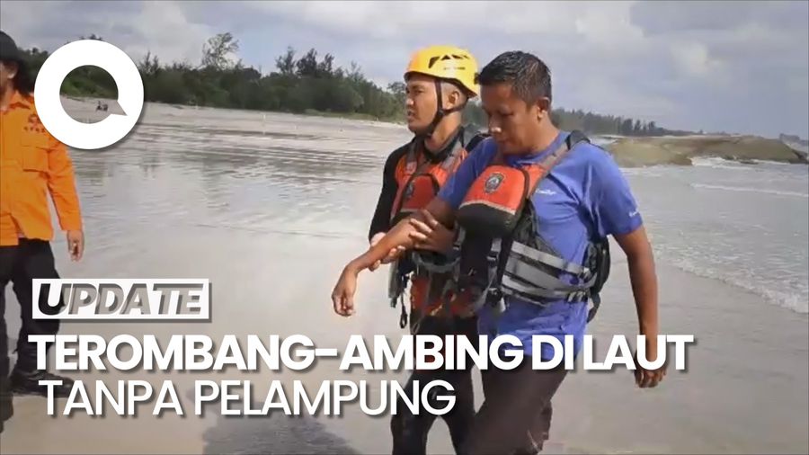 8 Jam Terombang-ambing di Laut, ABK di Bangka Selamat