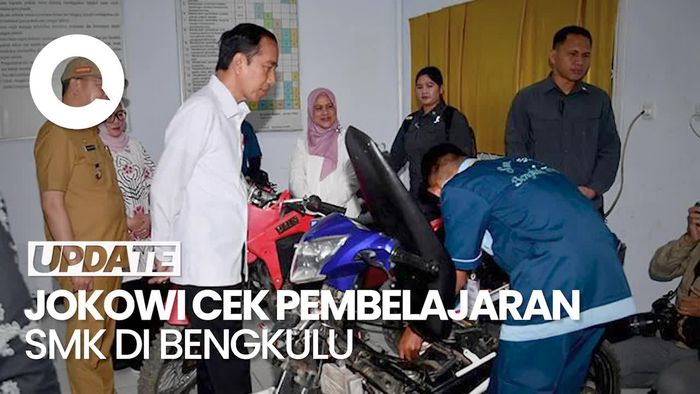 Cek SMK di Bengkulu, Jokowi Janji Berikan Kendaraan Listrik