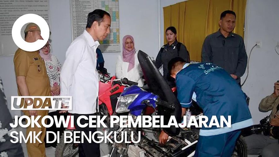 Cek SMK di Bengkulu, Jokowi Janji Berikan Kendaraan Listrik